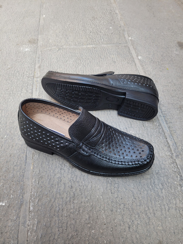 کفش مردانه تابستانی چرم طبی