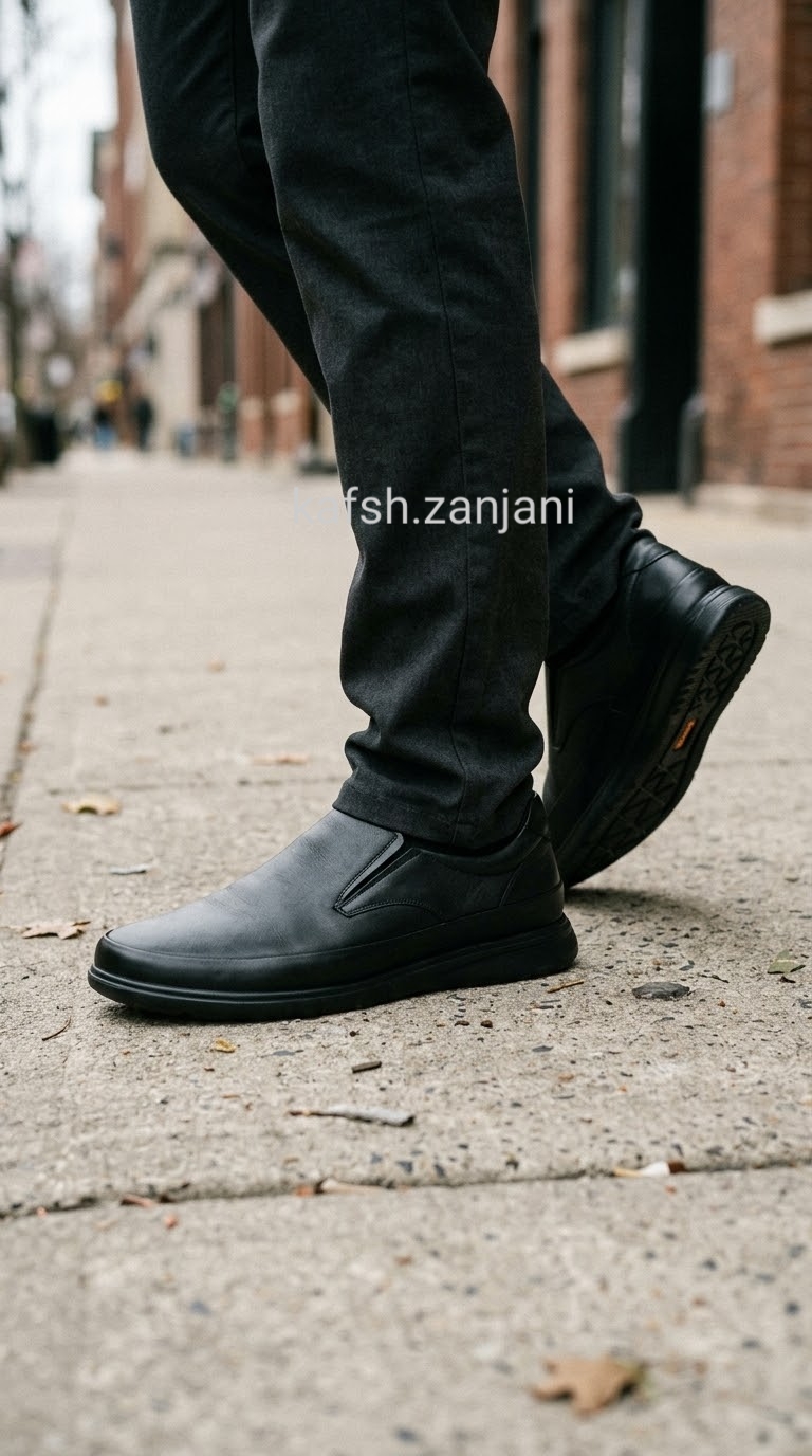 کفش طبی مردانه تمام چرم گاوی